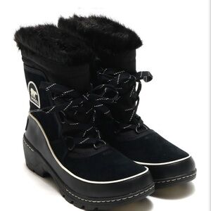 Sorel Women's Tivoli iii Black Suede waterproof Winter Boots sz 12